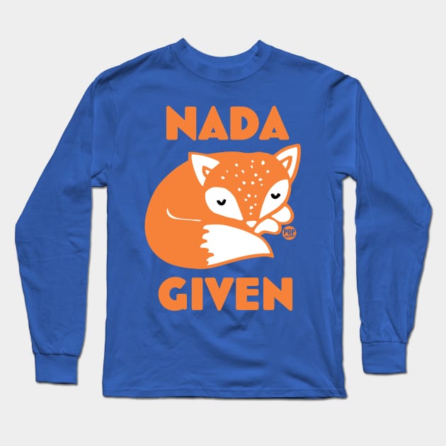 NADA FOX GIVEN Long Sleeve T-Shirt by toddgoldmanart